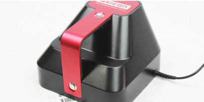 Axion 15000 series barcode verifier facing right partially hidden barcode