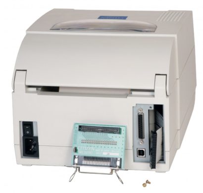 Citizen CL S521 Desktop Label Printer White From Behind With Interface Options