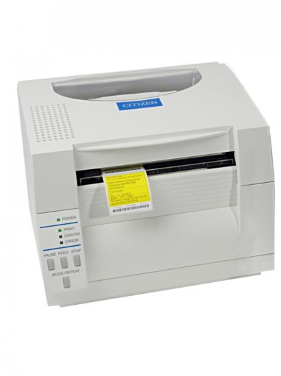 Citizen CL S521 Desktop Label Printer White Front Facing