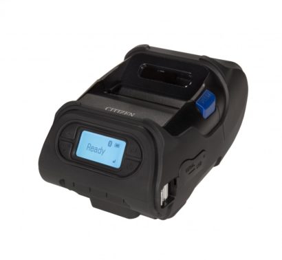 Citizen CMP 25L Portable Label Printer Facing Left