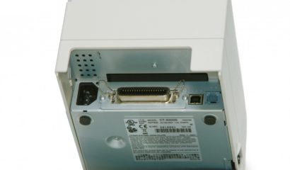 Citizen CT-S2000 Receipt Printer Connections close up, base
