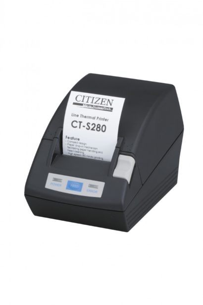 Citizen CT S280 Portable Receipt Printer Black With Receipt