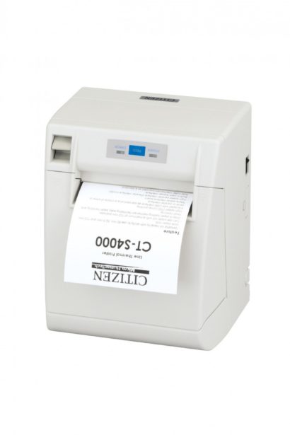 Citizen CT S4000 Receipt Printer Vertical With Receipt White