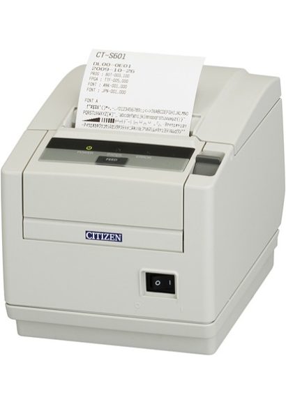 Citizen CT S601II Mid Range Pos Printer Left Facing With Receipt