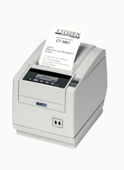 Citizen CT S801 Pos Printer White Closed With Receipt