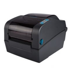 Metapace L42DT Desktop Label Printer in black facing left