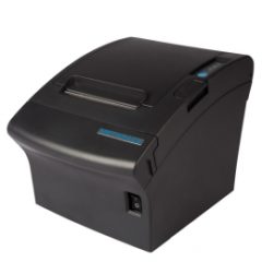 Metapace T3 receipt printer in black facing left