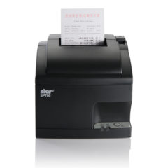 SP700 series dot-matrix printer front facing in black