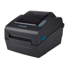 Metapace L 42d Direct Thermal Label Printer facing left black colour