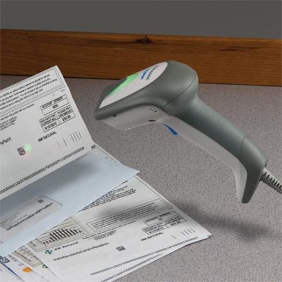 Datalogic Gryphon GD4400 2D Barcode Scanner Scanning A Document