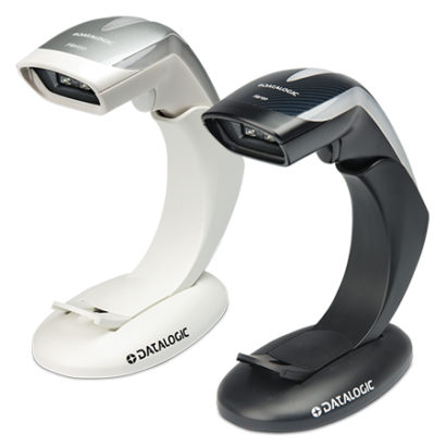 Heron HD3430 Corded Barcode Scanner Black And White Facing Left