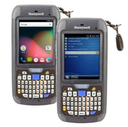 Honeywell CN75 Windows Or Android Mobile Computer side by side