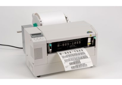 Toshiba TEC B 852 R Barcode Label Printer Facing Left