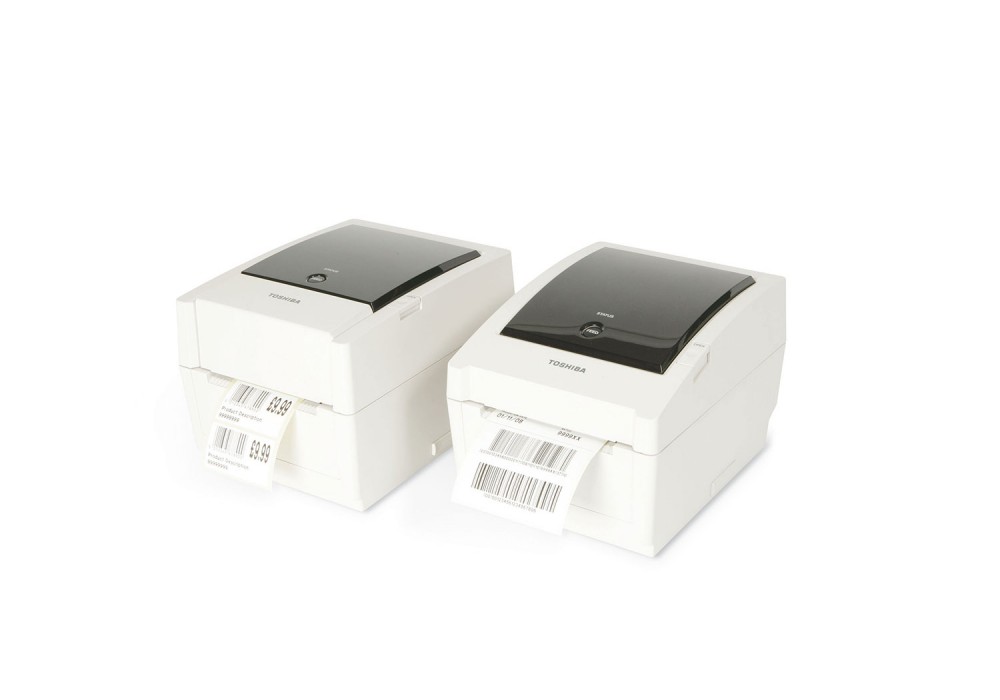 Toshiba Tec Desktop Printer B EV4L Two Closed Printers Side By Side