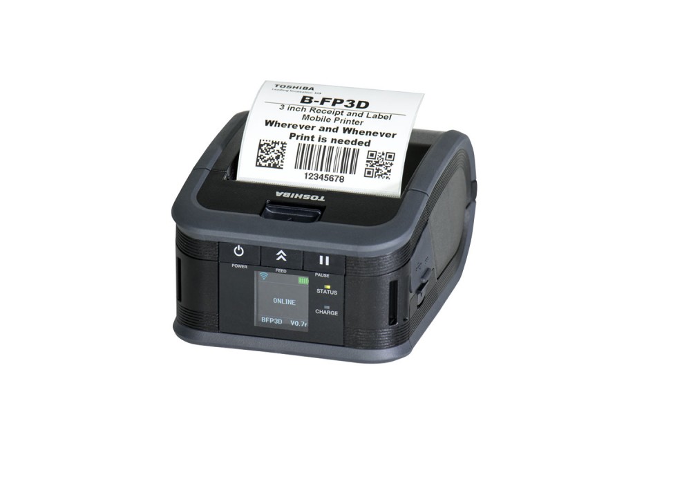 TOSHIBA TEC B-SP2D-GH30-QM-R Bluetooth Thermal Label Ticket Receipt Printer 