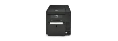 Zebra ZCL10 id card printer Black Front Facing