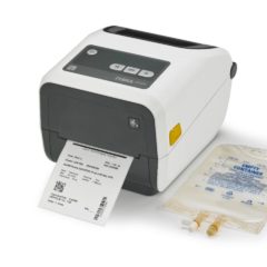 Zebra ZD420 Thermal Transfer Desktop Printer Healthcare With IV Container