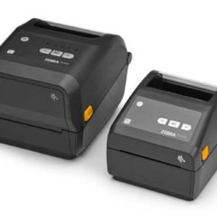 Zebra ZD420 Thermal Desktop Printers two versions black left facing