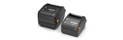 Zebra ZD420 Thermal Desktop Printers two versions black left facing