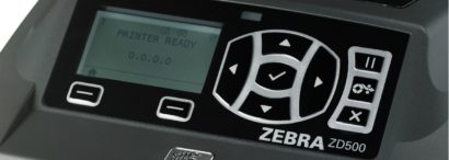 Zebra ZD500 Thermal Transfer Compact Desktop Barcode Label Printer close up