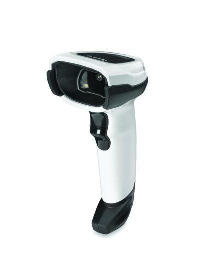 Zebra DS8108 Corded Handheld 1D and 2D Imager nova white facing left