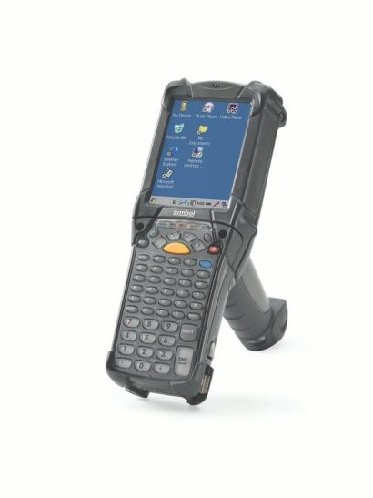 Zebra MC9200 Standard Rugged Mobile Computer alpho numeric left facing gun mode