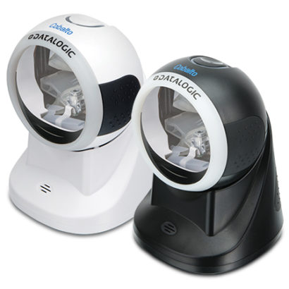 Datalogic Cobalto™ CO5300 Omnidirectional Presentation Laser Scanner white and black left facing