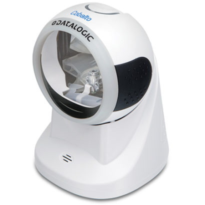 Datalogic Cobalto™ CO5300 Omnidirectional Presentation Laser Scanner white left facing