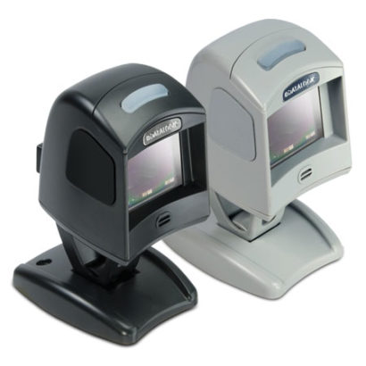 Datalogic Magellan™ 1100i Omnidirectional Bar Code Scanner black and white facing right