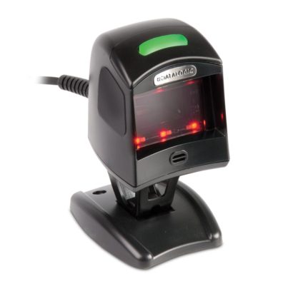 Datalogic Magellan™ 1100i Omnidirectional Bar Code Scanner right facing black scanning