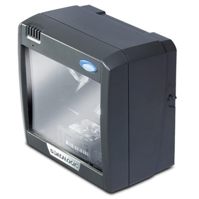 Datalogic Magellan™ 2200VS omnidirectional Vertical Scanner left facing