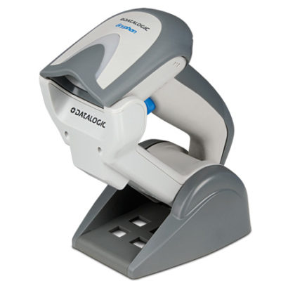 Datalogic Gryphon I GM4400 2D Area Imager Barcode Scanner white left facing