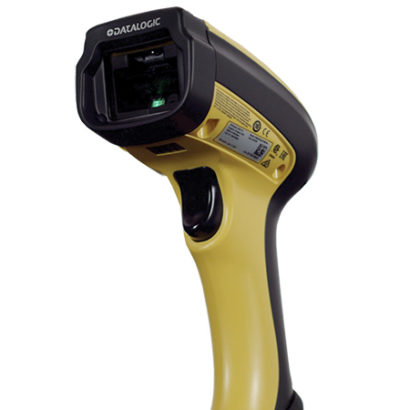 Datalogc PowerScan PBT9100 1D Industrial Barcode Scanner facing upwards and left