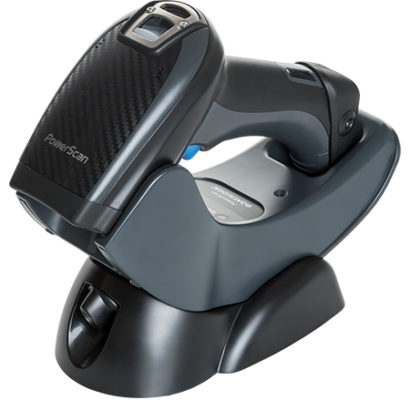 Datalogic PowerScan Retail PBT9500 RT Barcode Scanner left facing black