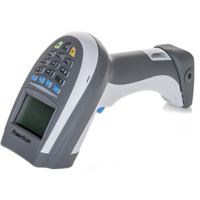 PowerScan PM9500 Barcode Scanner White Facing Left