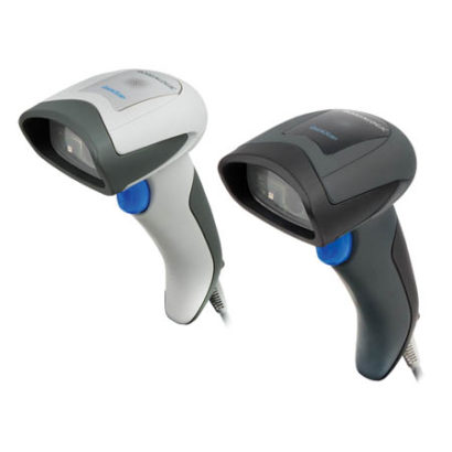 QuickScan™ I QD2400 Barcode Scanner Black And White Left Facing