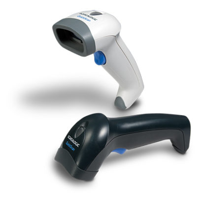 QuickScan™ L QD2300 Handheld Barcode Scanner Black And White Facing Left