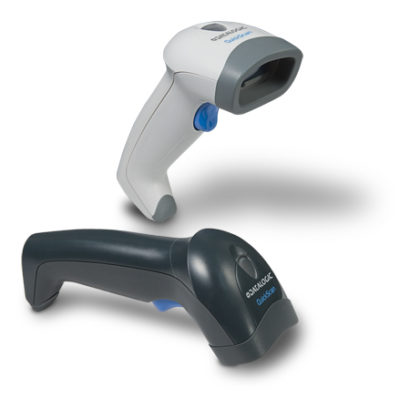 QuickScan™ L QD2300 Handheld Barcode Scanner Black And White Facing Right