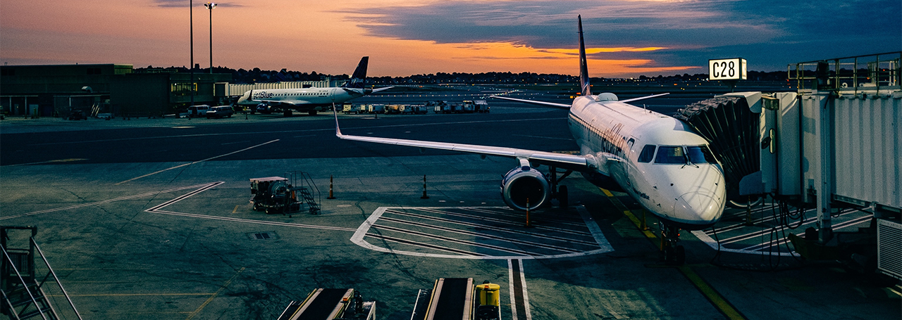 Promotional banner for aerospace and aviation labels.