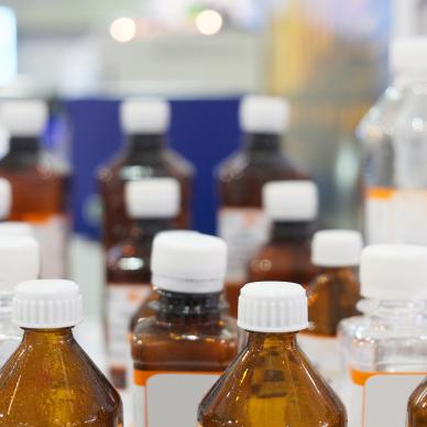 Pharmaceutical Laboratory Label Bottles Samples