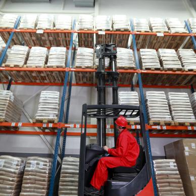 distribution pallet storage shipping label