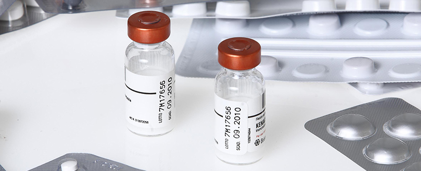 Vial Vaccin Drug Label Printing Resized coding ribbons