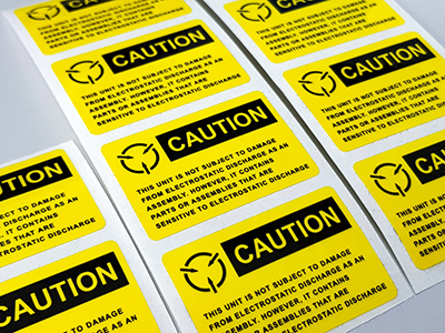 Electrical Fascia Instruction Labels