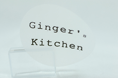 Gingers Kitchen Food Label