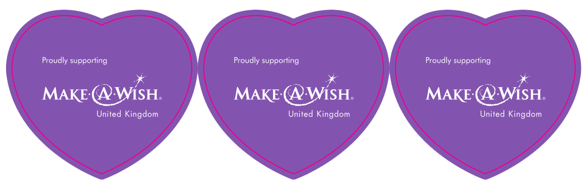 Examples of custom bumper or window stickers eg. Make A Wish Charity Label