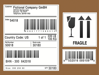Transportation And Shipping Identification Label