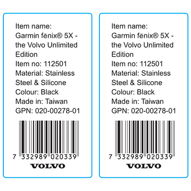 Volvo Automotive Label