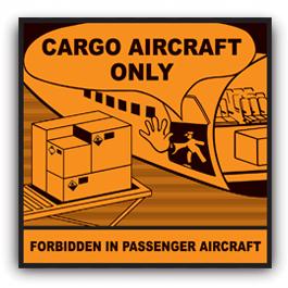 Cargo Aircraft Only Label Cargo Sticker Forbidden In Passenger 