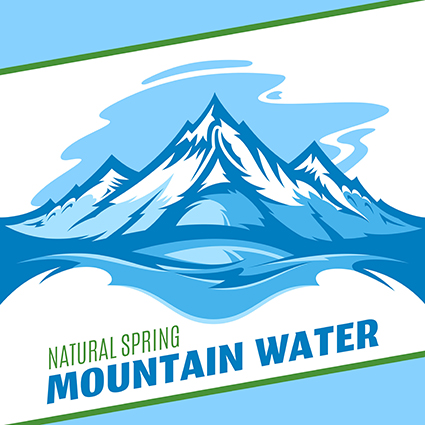 Mountain Spring Bottle Label
