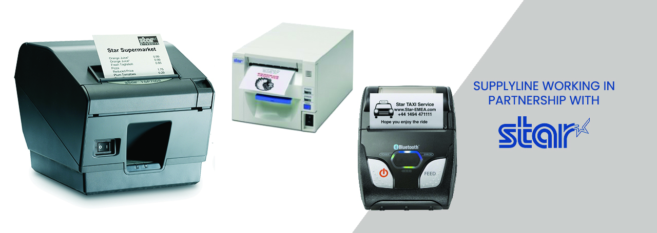 Advertisement to shop our range of Star Micronics receipt printers.